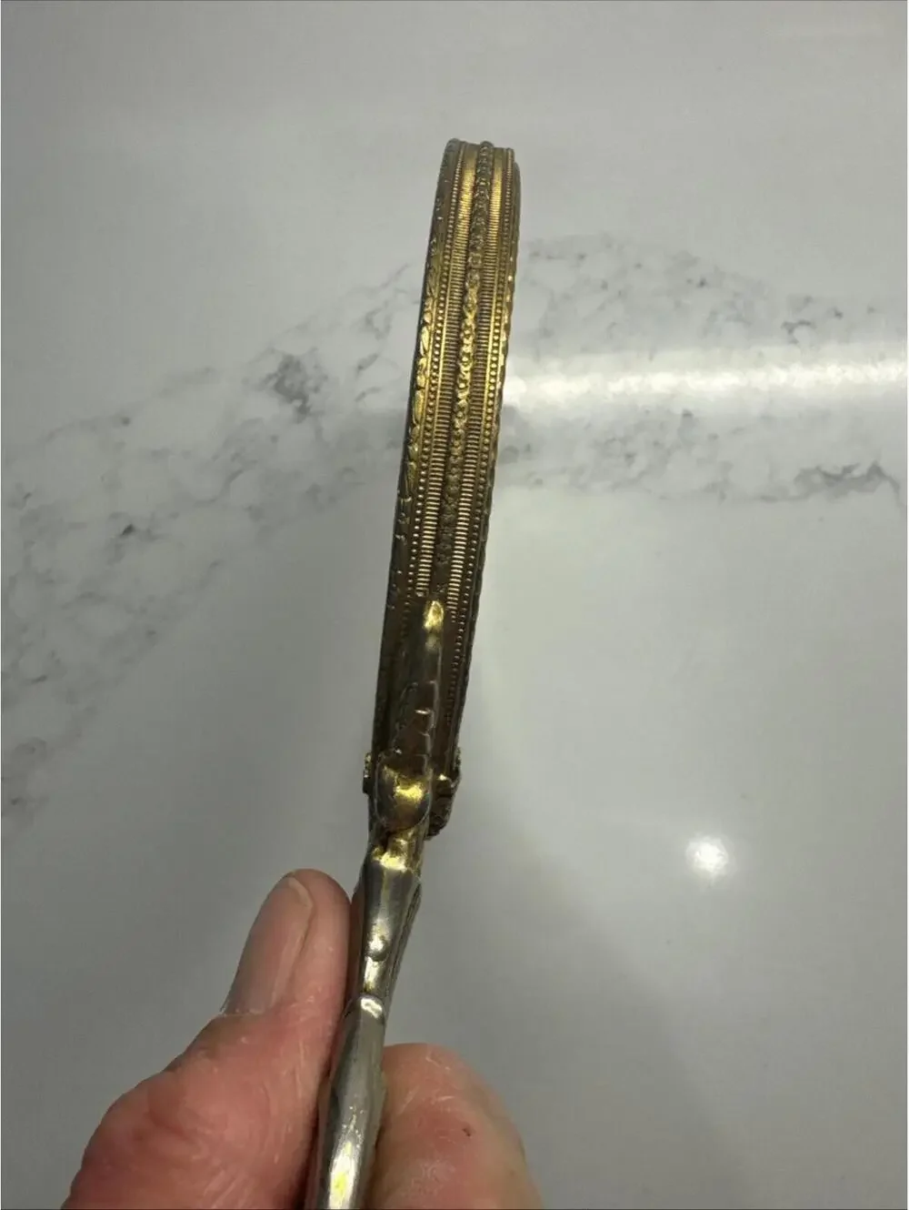 VINTAGE VANITY DRESSER HAND Mirror